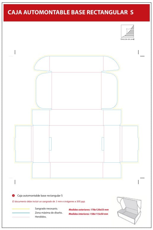 Dimensiones plantilla