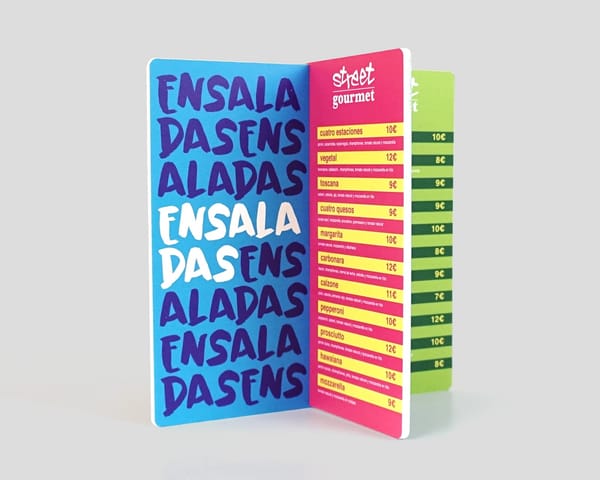 Cartas restaurante cruzada