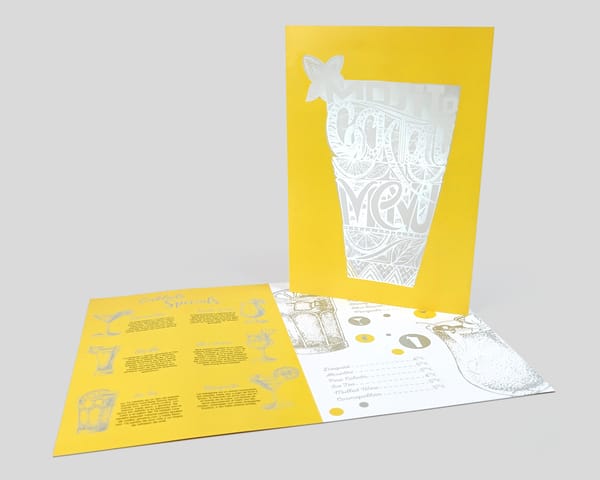 Cartas restaurante desechables