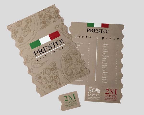 Cartas restaurante promocional