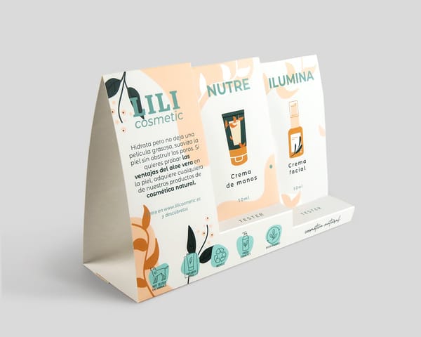 Display peldaño un tercio descendente