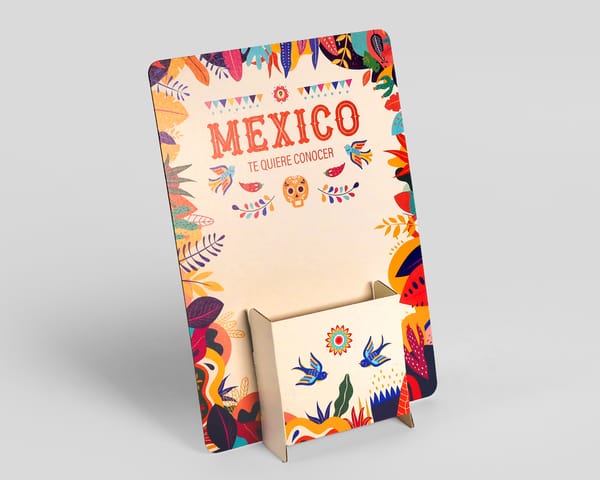 Expositores de mesa portafolletos