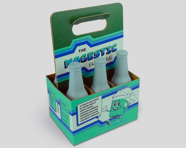 Packaging cajas de 6 cervezas