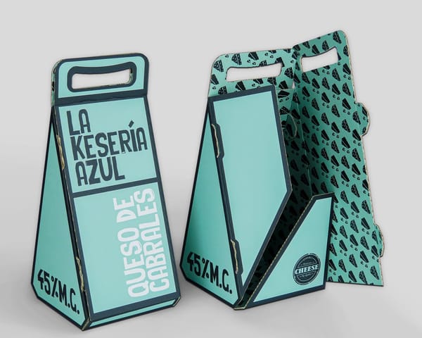 Packaging cajas triangular con asas
