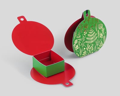 Caja bola Navidad