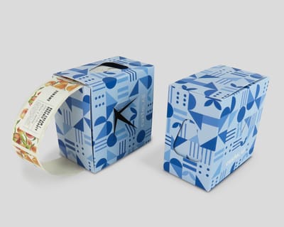 Caja dispensadora de etiquetas de bobina