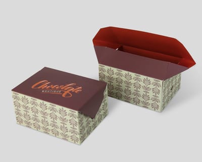 Caja con solapas laterales