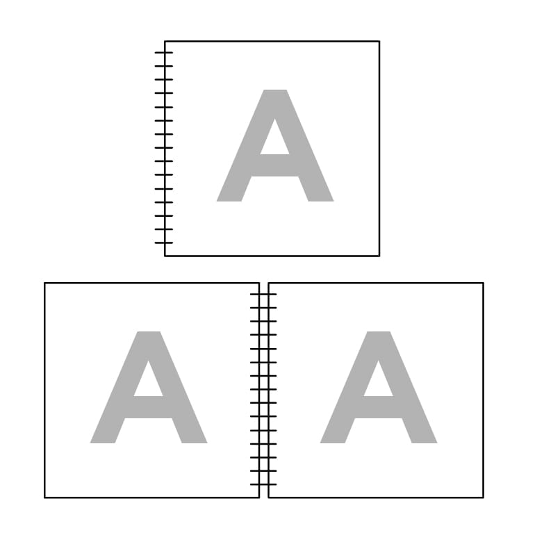 Encuadernado borde izquierdo